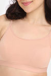 Zivame Double Layered Non Wired Full Coverage Bralette - Maple Sugar — thumbnail 4